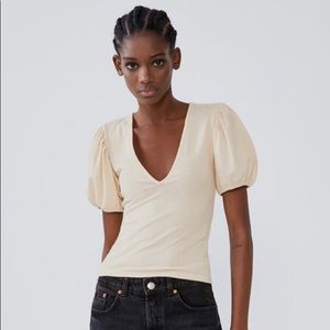 Zara puff sleeve top